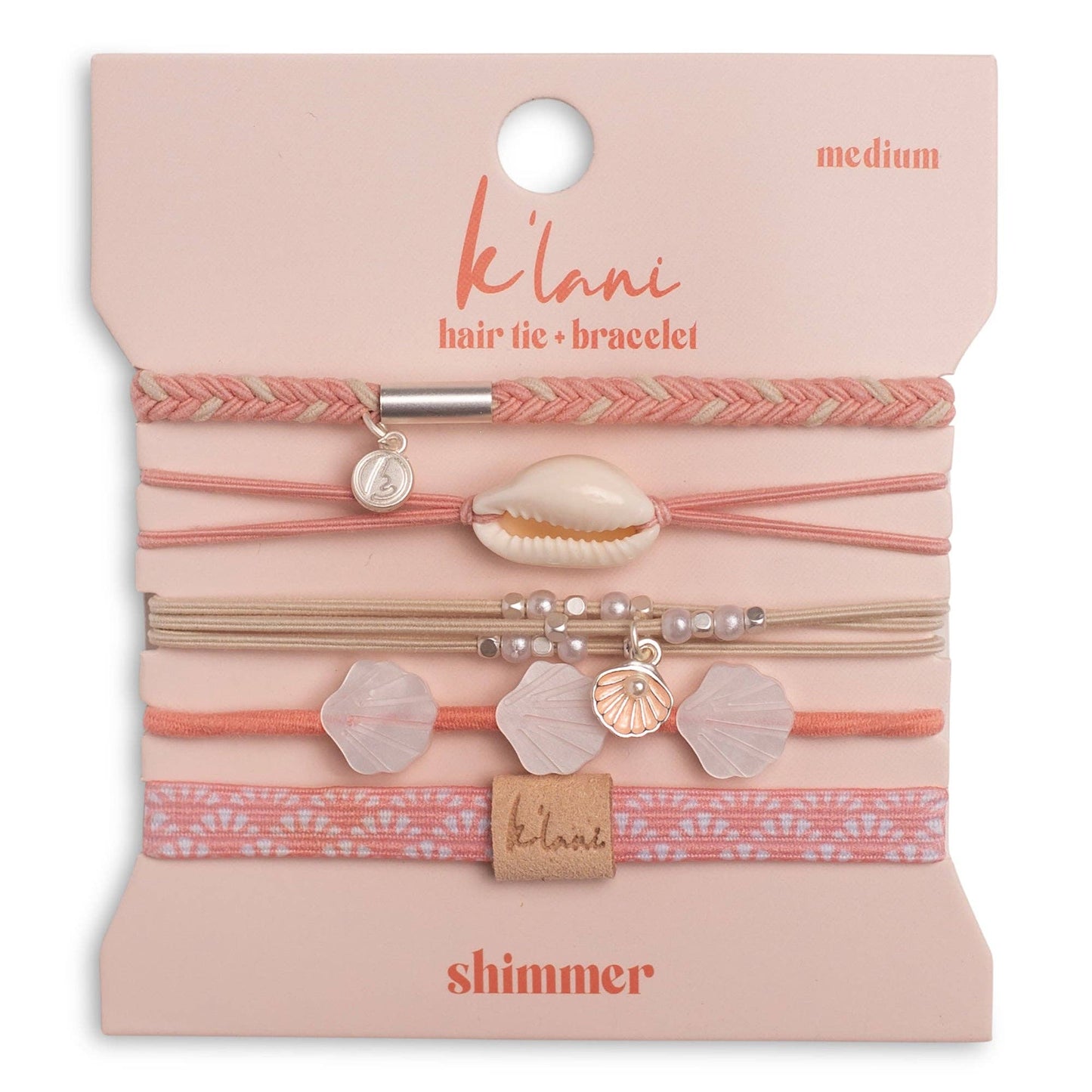 K'Lani hair tie bracelets - Shimmer Hair Tie Bracelets