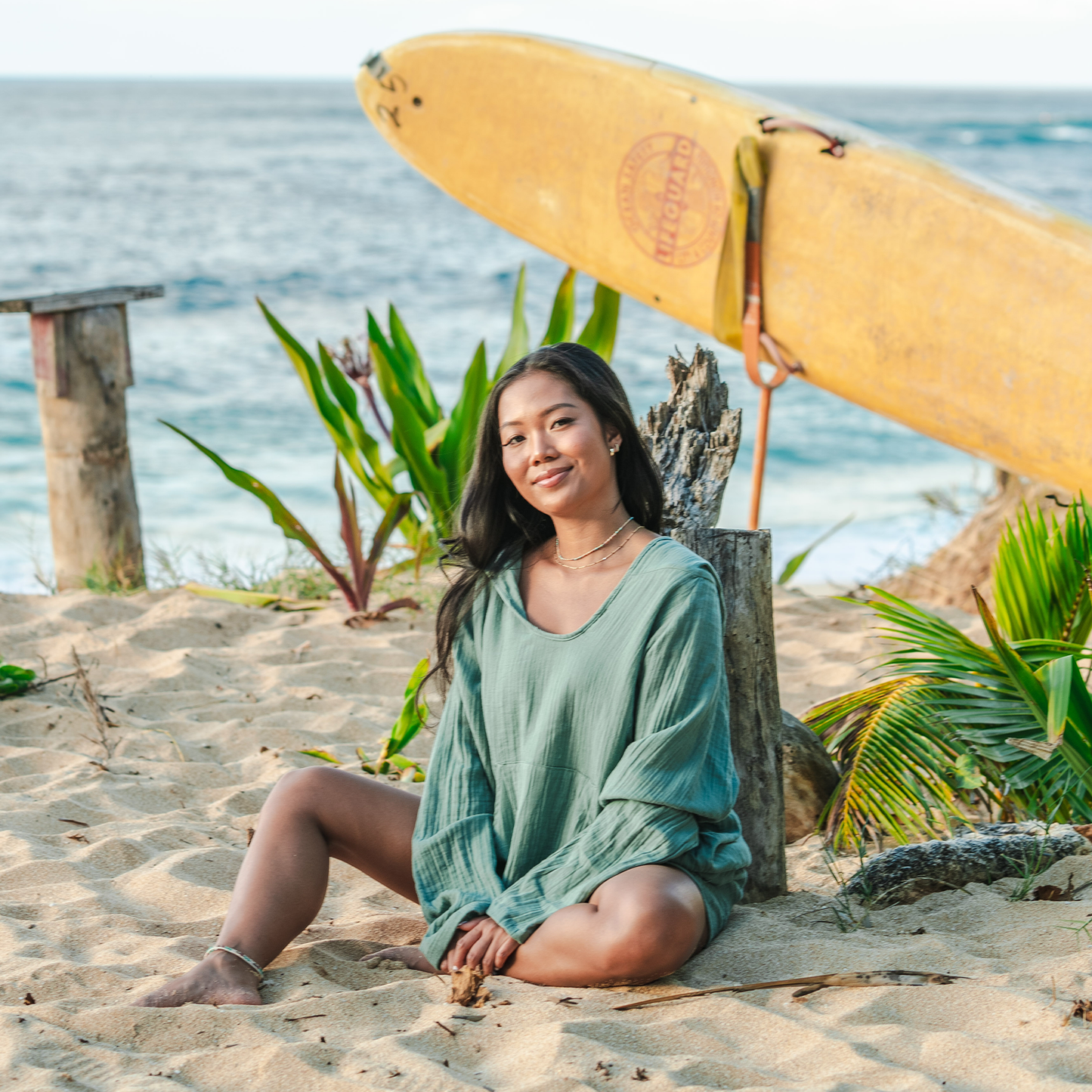 Lotus and Luna - Sage Baja Pullover Hoodie