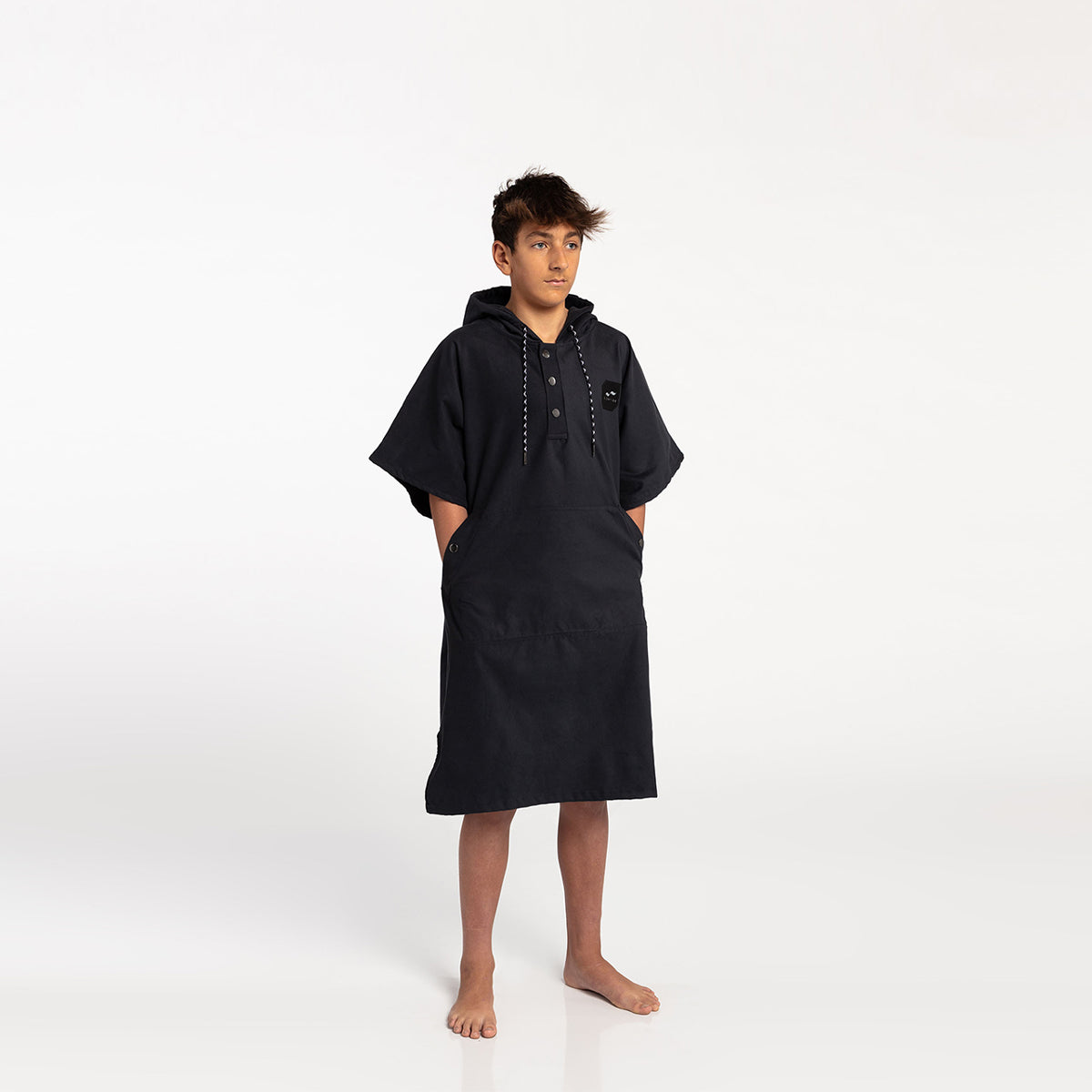 Slowtide All Day Microfiber Poncho Black