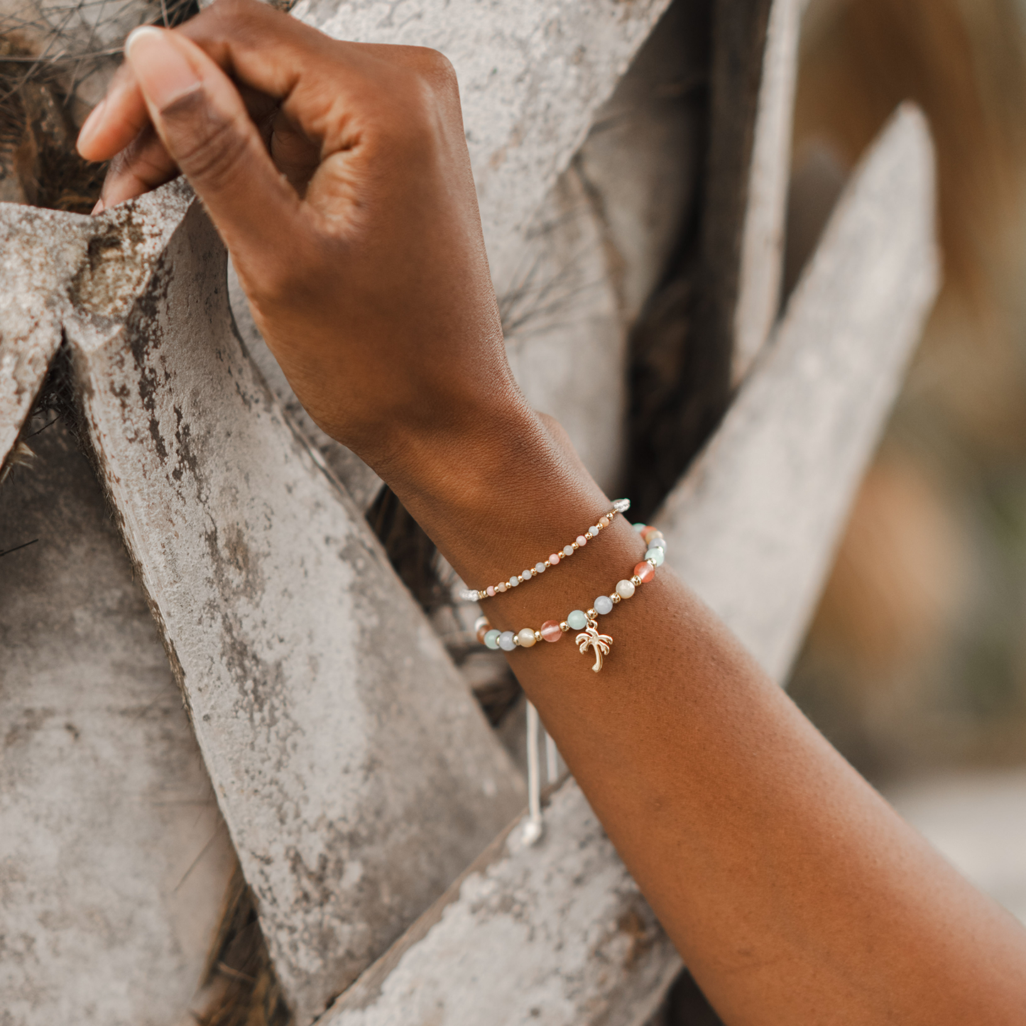 Lotus and Luna - Stay Breezy Florida Charm Bracelet