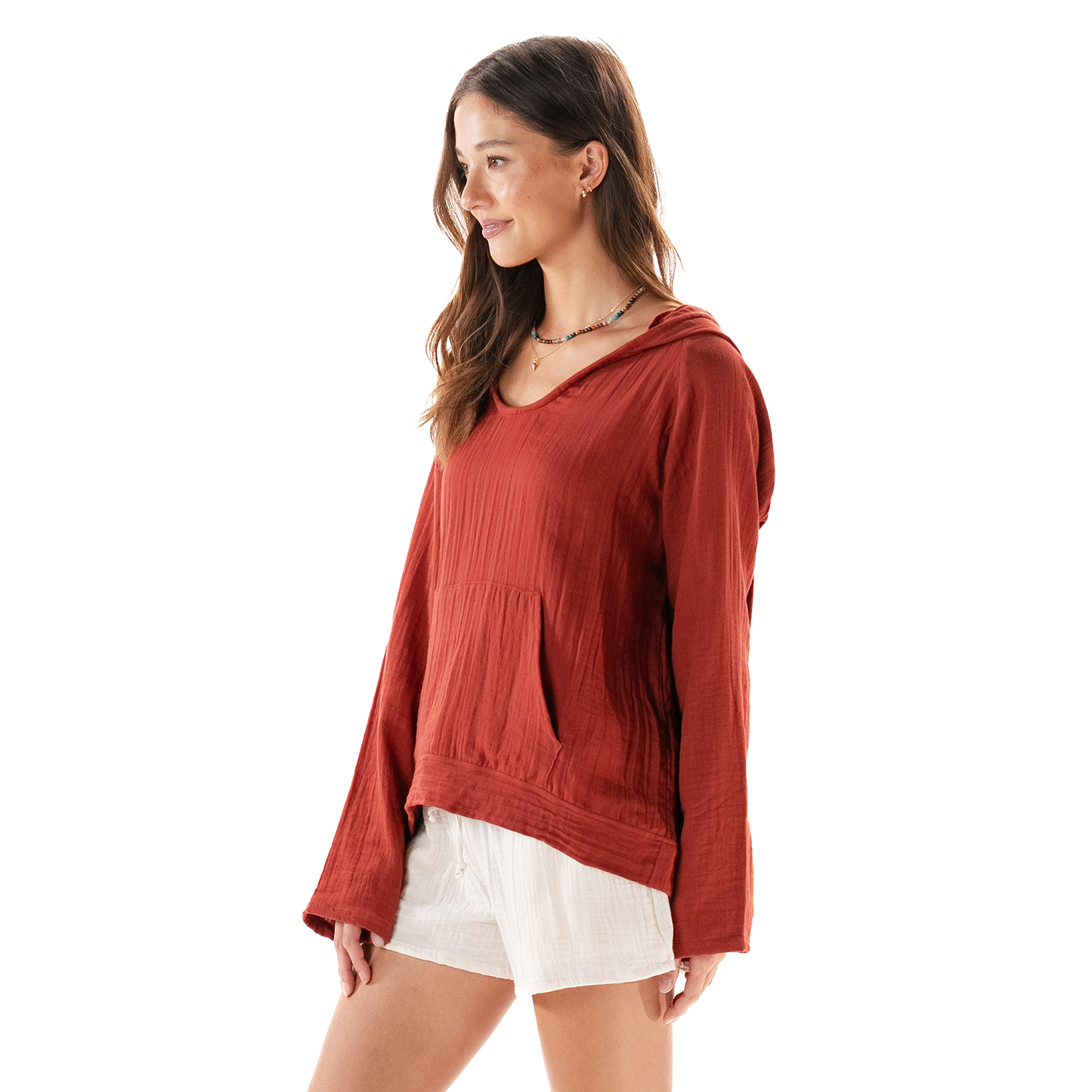 Lotus and Luna - Seaside Spice Baja Pullover Hoodie