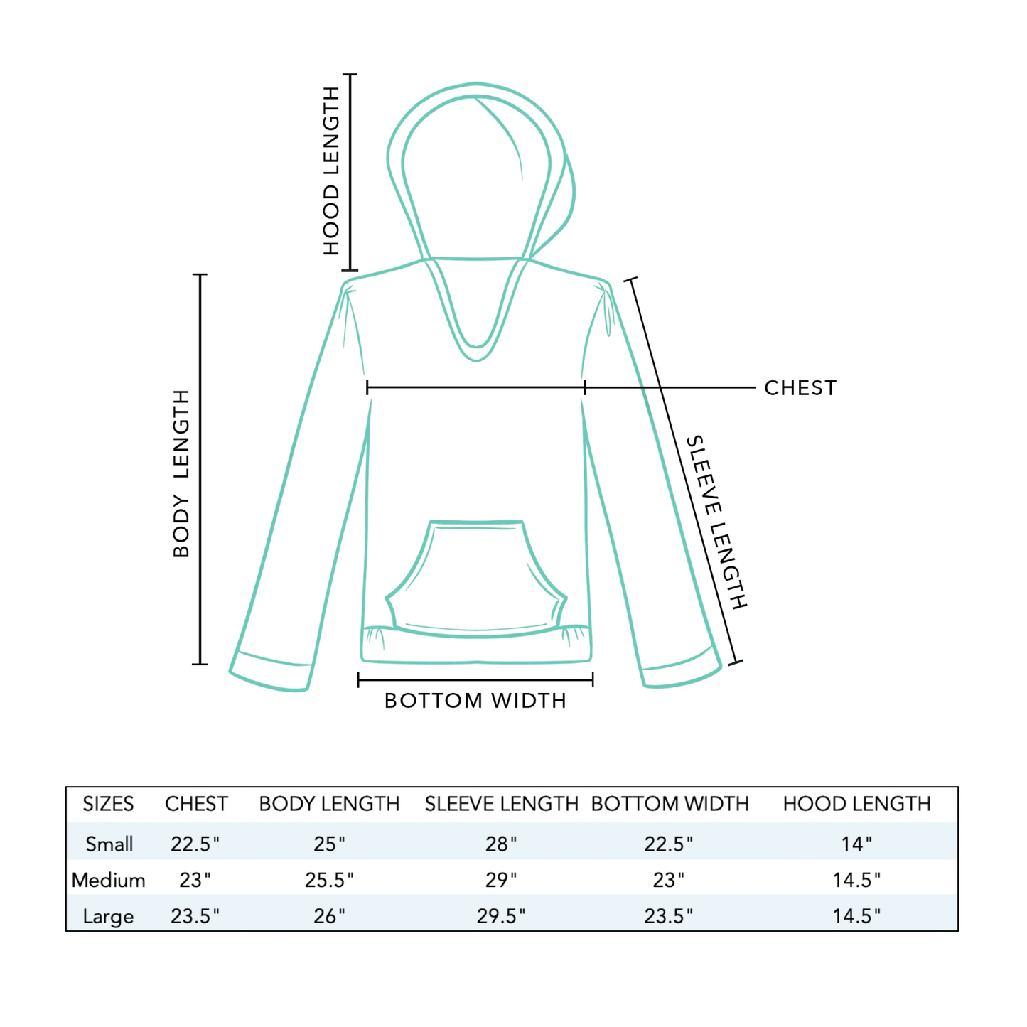 Lotus and Luna - Sage Baja Pullover Hoodie
