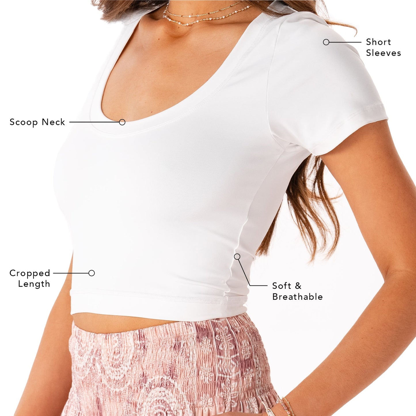 Lotus and Luna Athletic Scoop Neck Tops