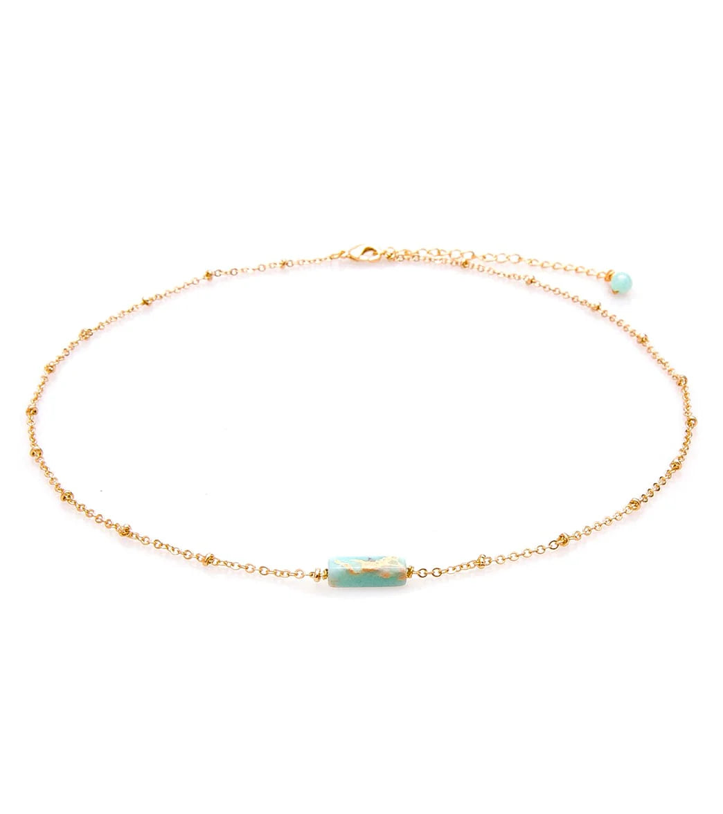 Lotus and Luna Stone of the Earth Necklaces