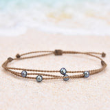 Tula Blue Peacock Pearl Riptide Bracelet