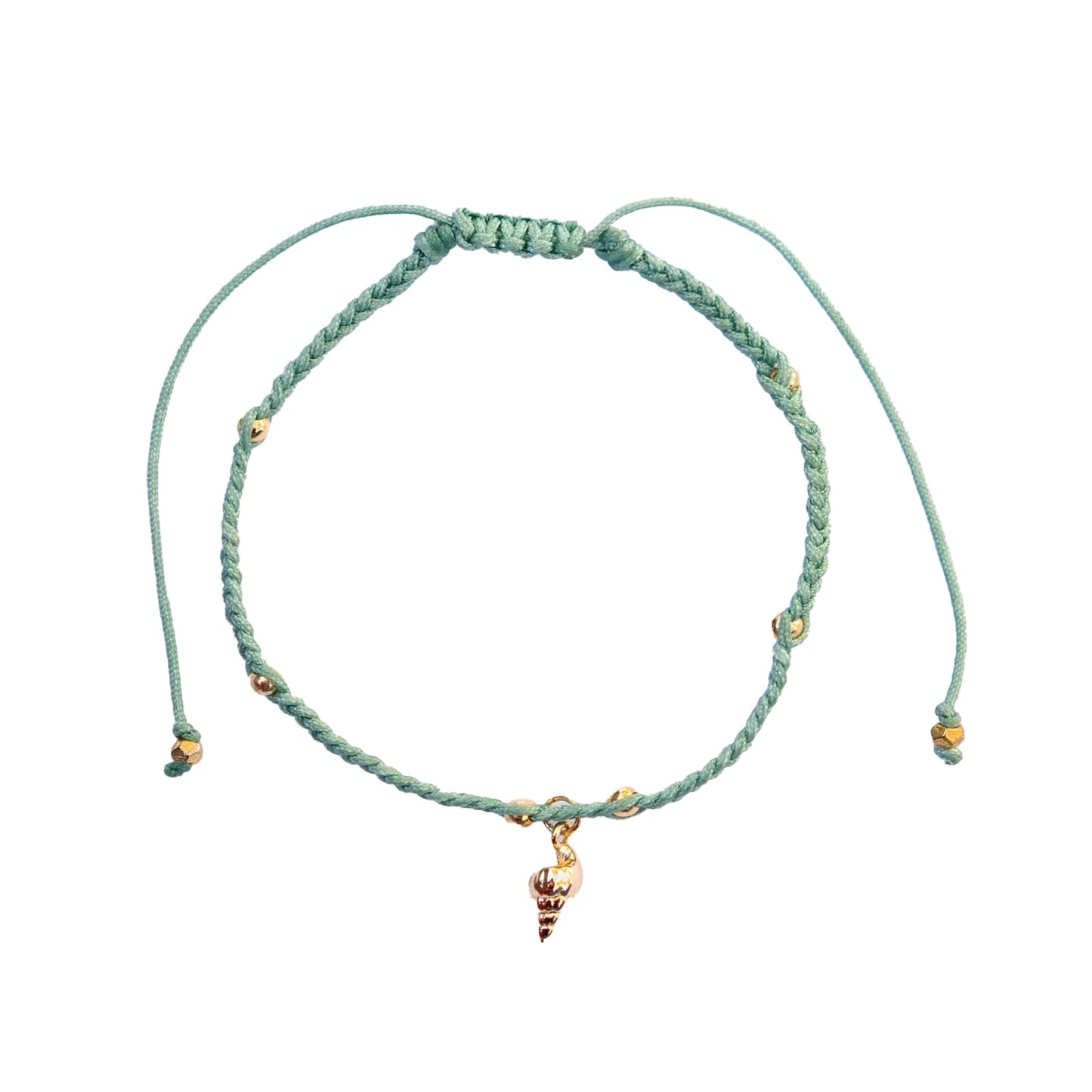 Lotus and Luna - Braided BB Bracelet w/charm