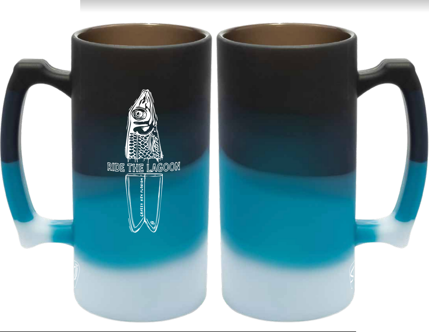 Ride the Lagoon Fish 28oz Beer Stein - Silipint