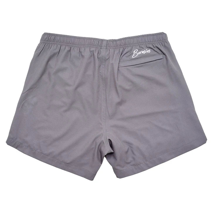 Bermies Grey (Palm Stripes) Shorts