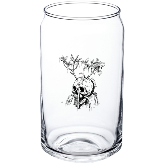 Keys Cable Skull Can Beer Glass