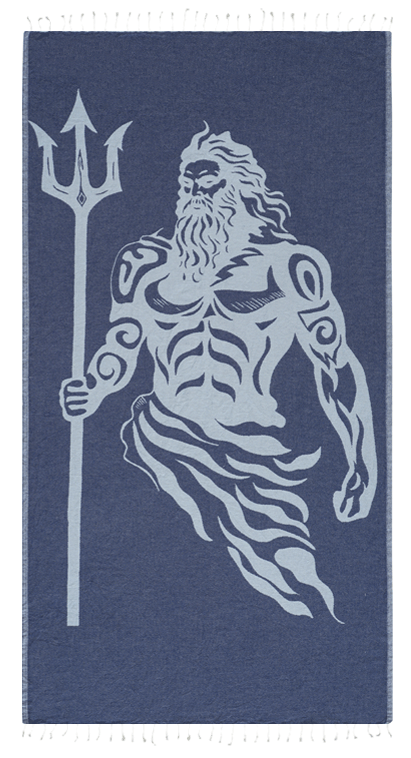 Sun Drunk Poseidon Turkish Towel