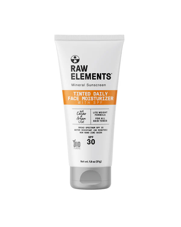 RAW ELEMENTS TINTED DAILY LIFESTYLE MOISTURIZER TUBE SPF 30 1.8 OZ