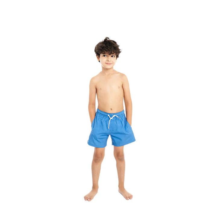 Bermies Navy to Shark Shorts Kids