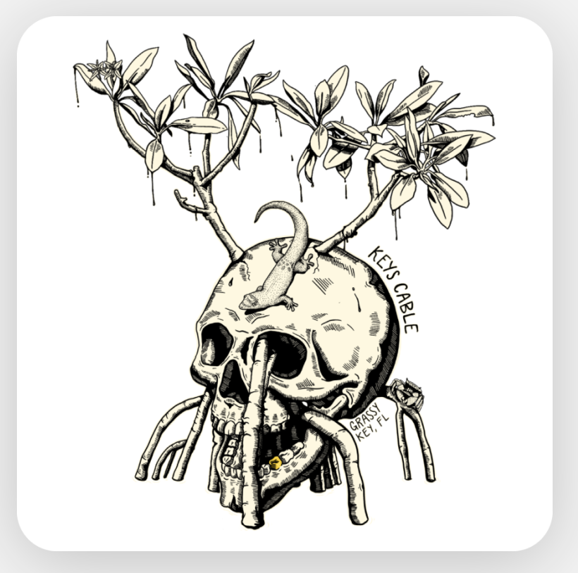 KCP Skull Sticker