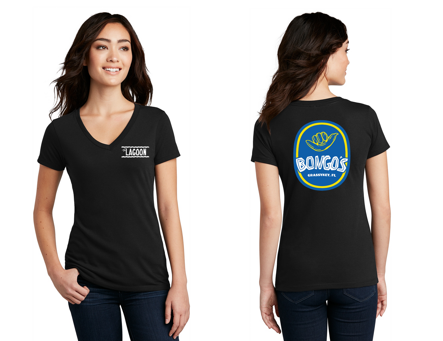 Bongos Ladies Shaka V-Neck Tee