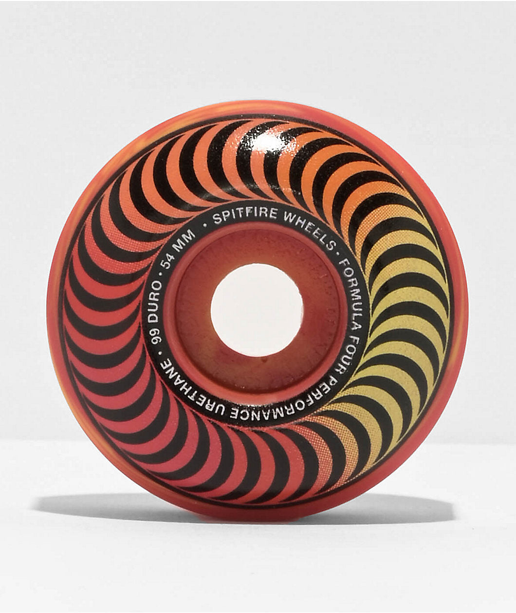 Spitfire Skate Wheels 53mm F4 99a Classic Swirl White/Orange