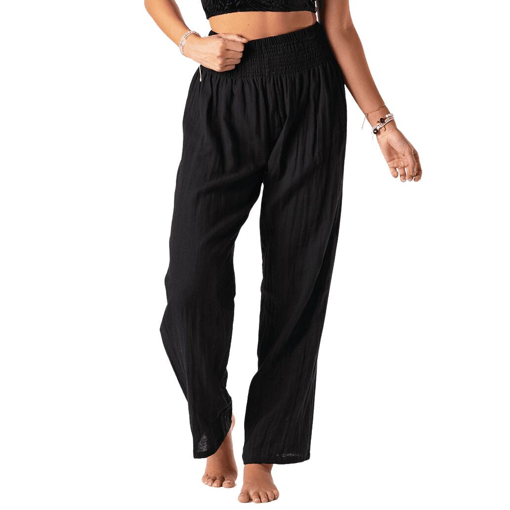 Lotus and Luna Wide Leg Cotton Pants