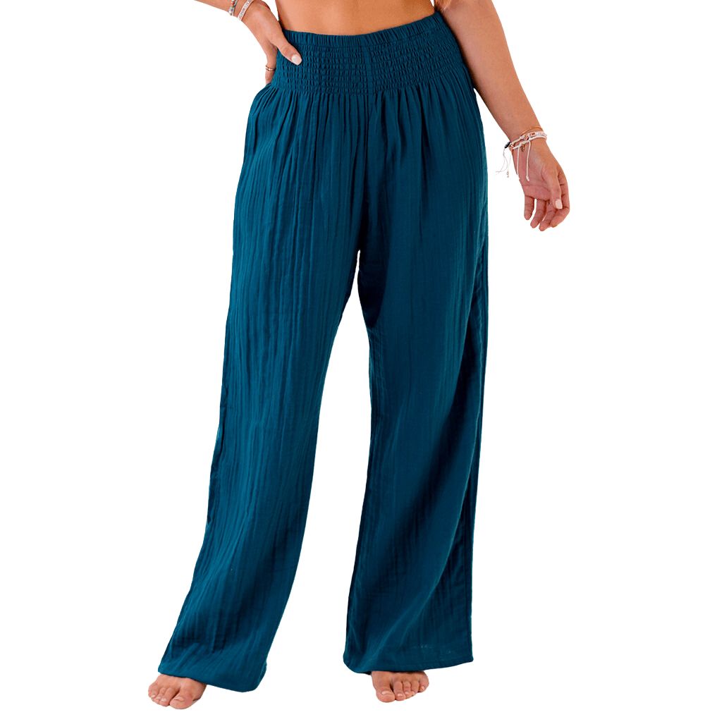Lotus and Luna Wide Leg Cotton Pants