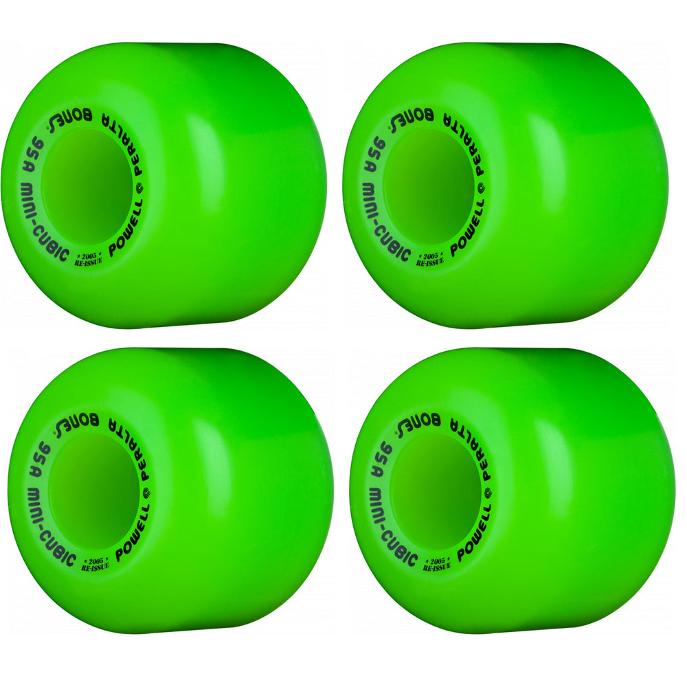 Powell Peralta Mini Cubic (95A) Green 64mm Skateboard Wheels