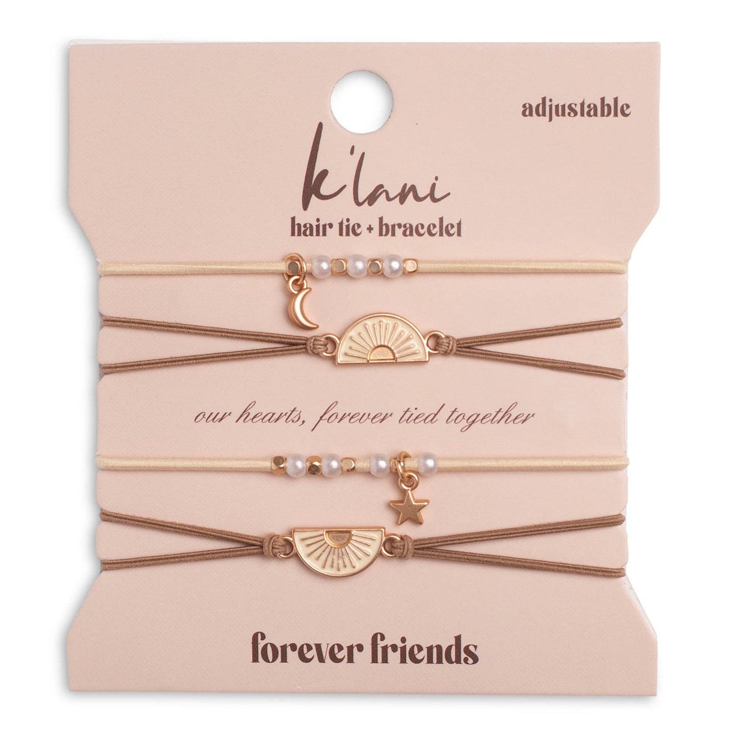 K'Lani Hair Tie Bracelets - Forever Friends Hair Tie Bracelets