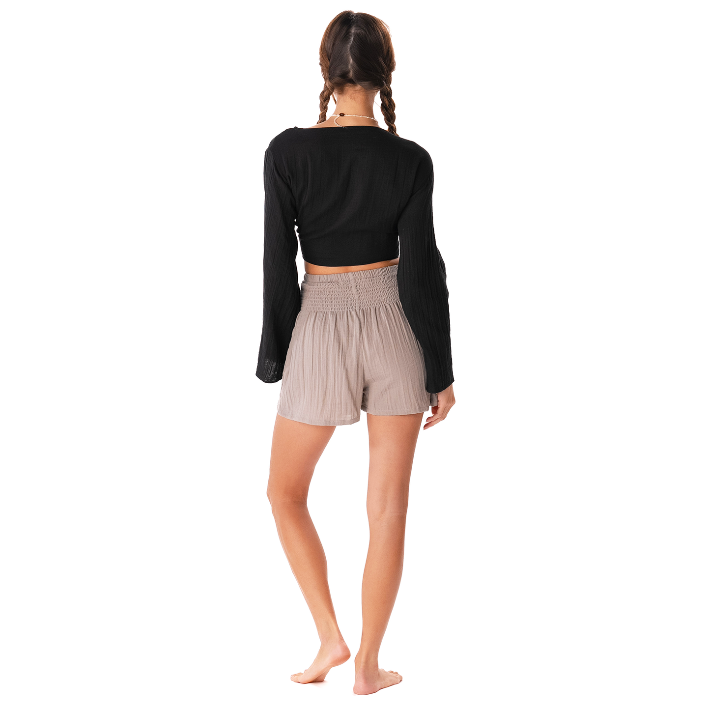 Lotus and Luna - Black Cotton Daydreamer Top