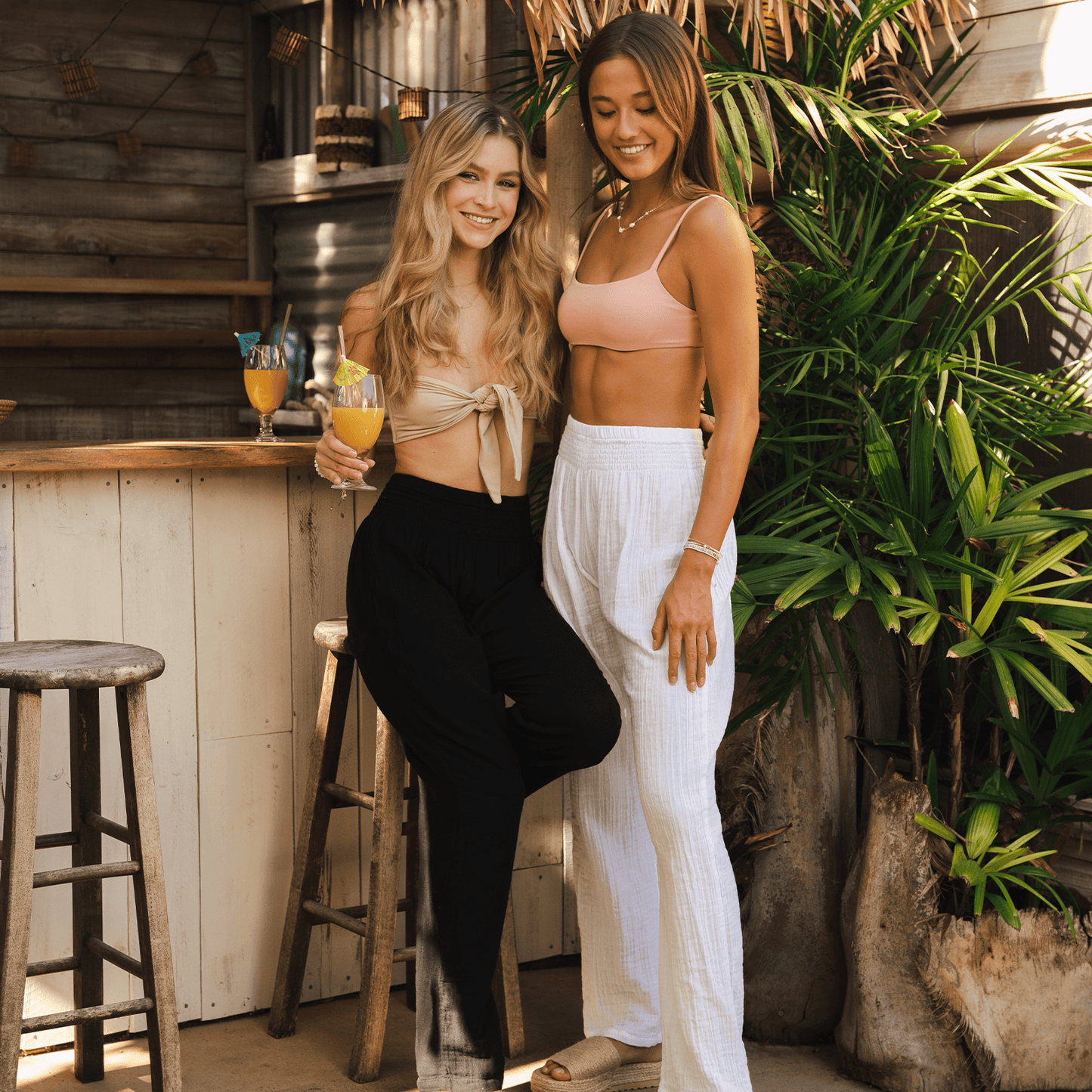 Lotus and Luna Wide Leg Cotton Pants