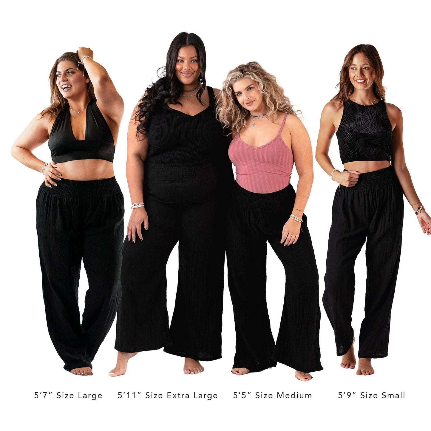 Lotus and Luna Wide Leg Cotton Pants
