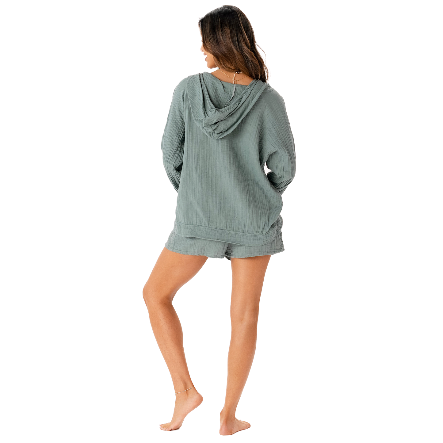 Lotus and Luna - Sage Baja Pullover Hoodie