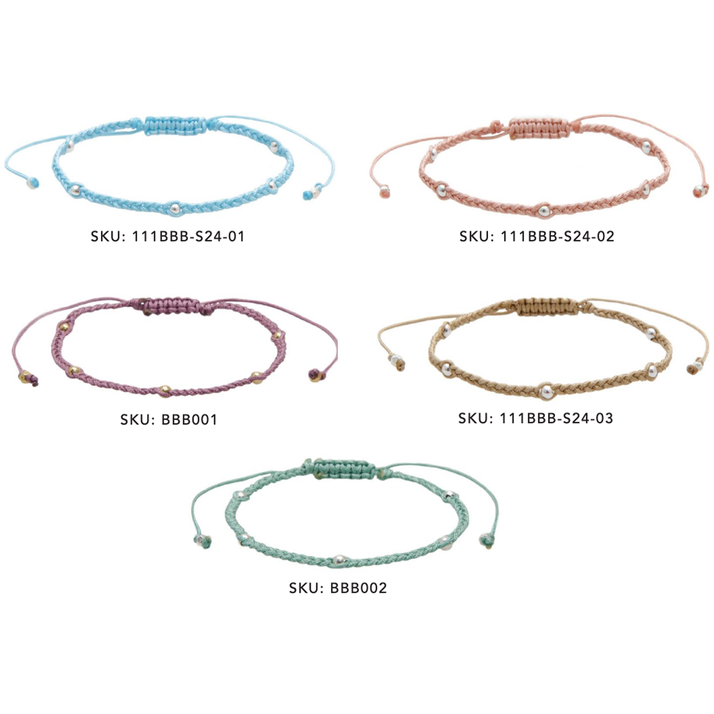 Lotus and Luna - Braided BB Bracelets