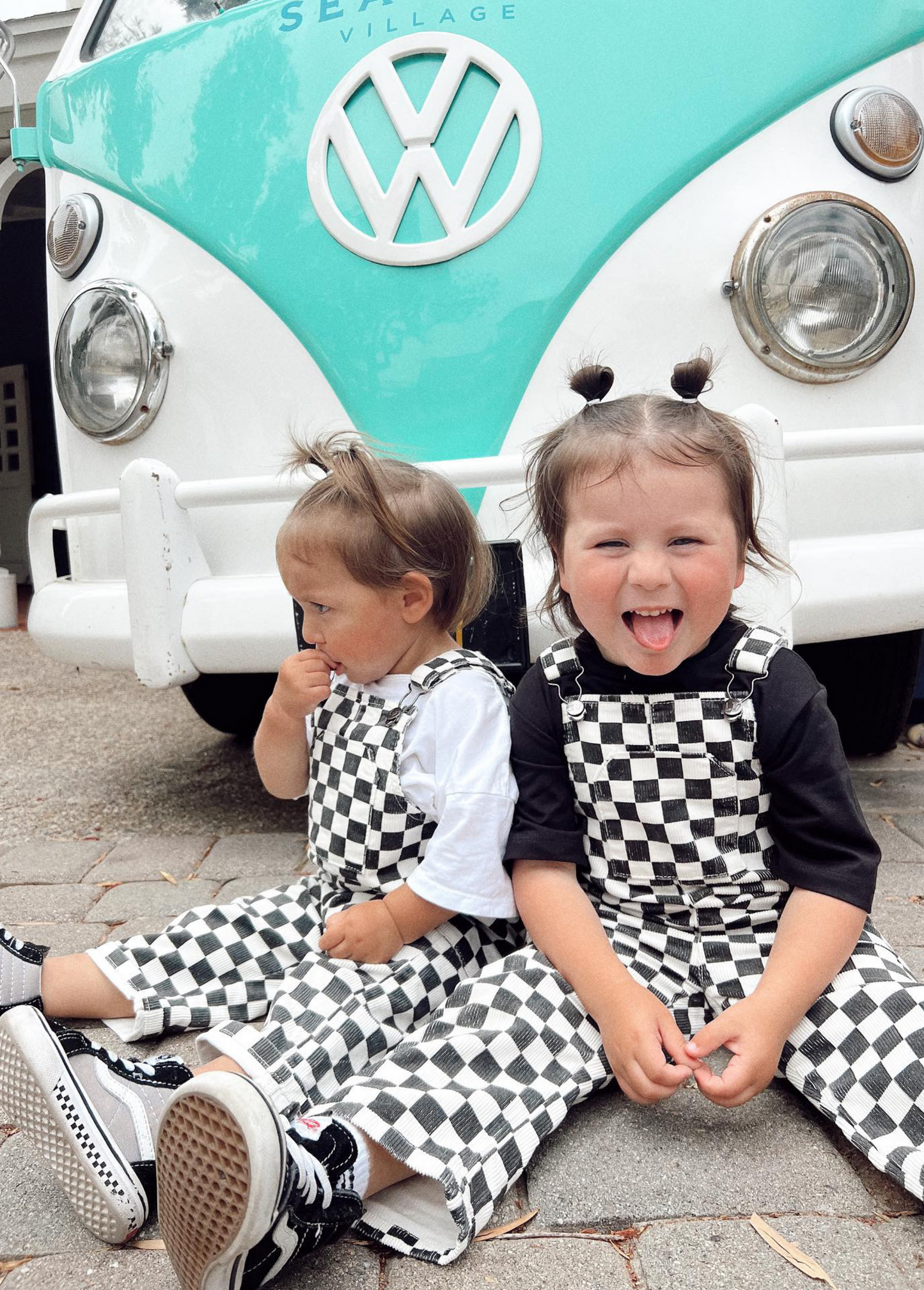 Little Trouble Classic Checker Overalls