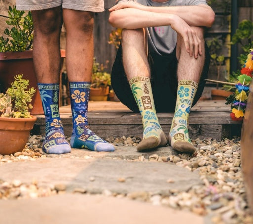 Merge4 Aloha Ahiahi Quarter Crew Socks