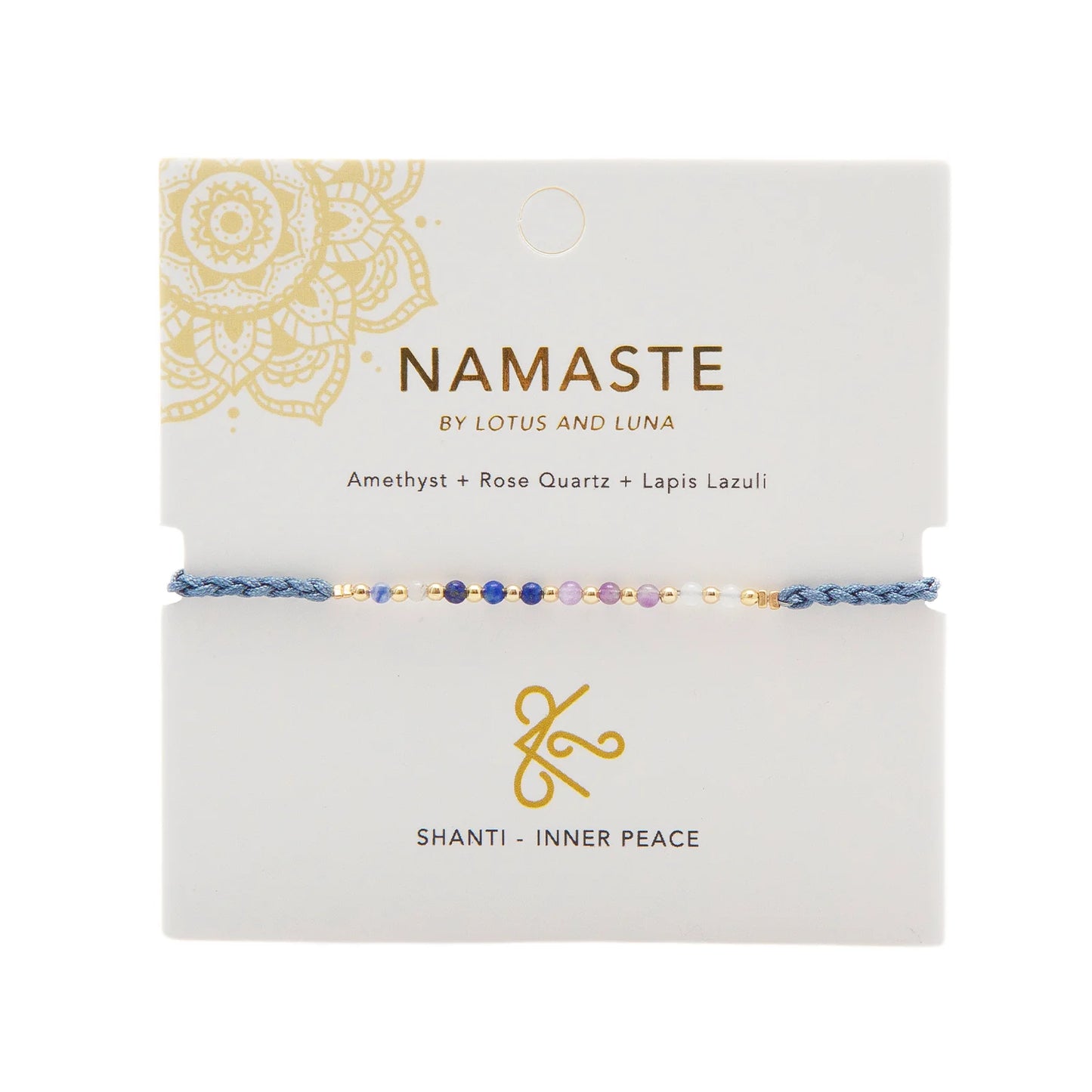 Lotus and Luna - Shanti Namaste Bracelet