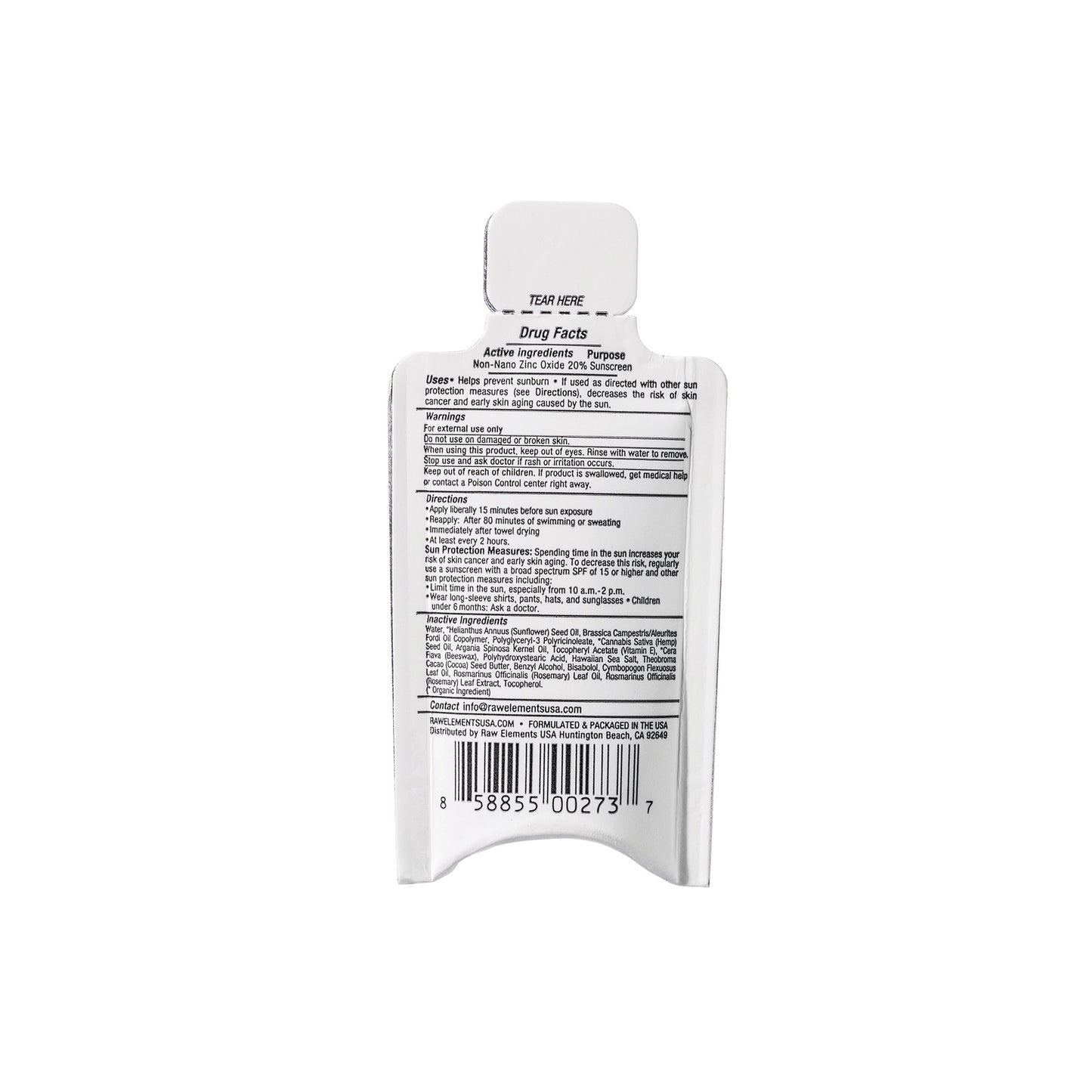 RAW ELEMENTS XELAPACK 5ML DAILY FORMULA