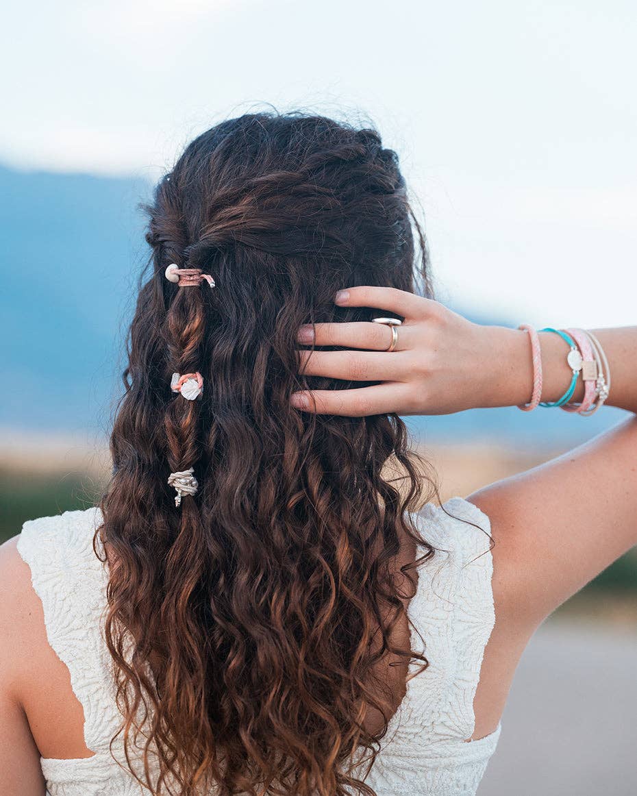 K'Lani hair tie bracelets - Shimmer Hair Tie Bracelets