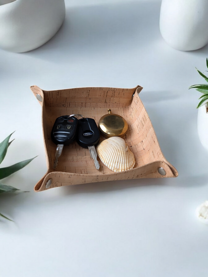 KORK Cork Tray With L'oil by Lexi Organic Candle Island Hibiscus