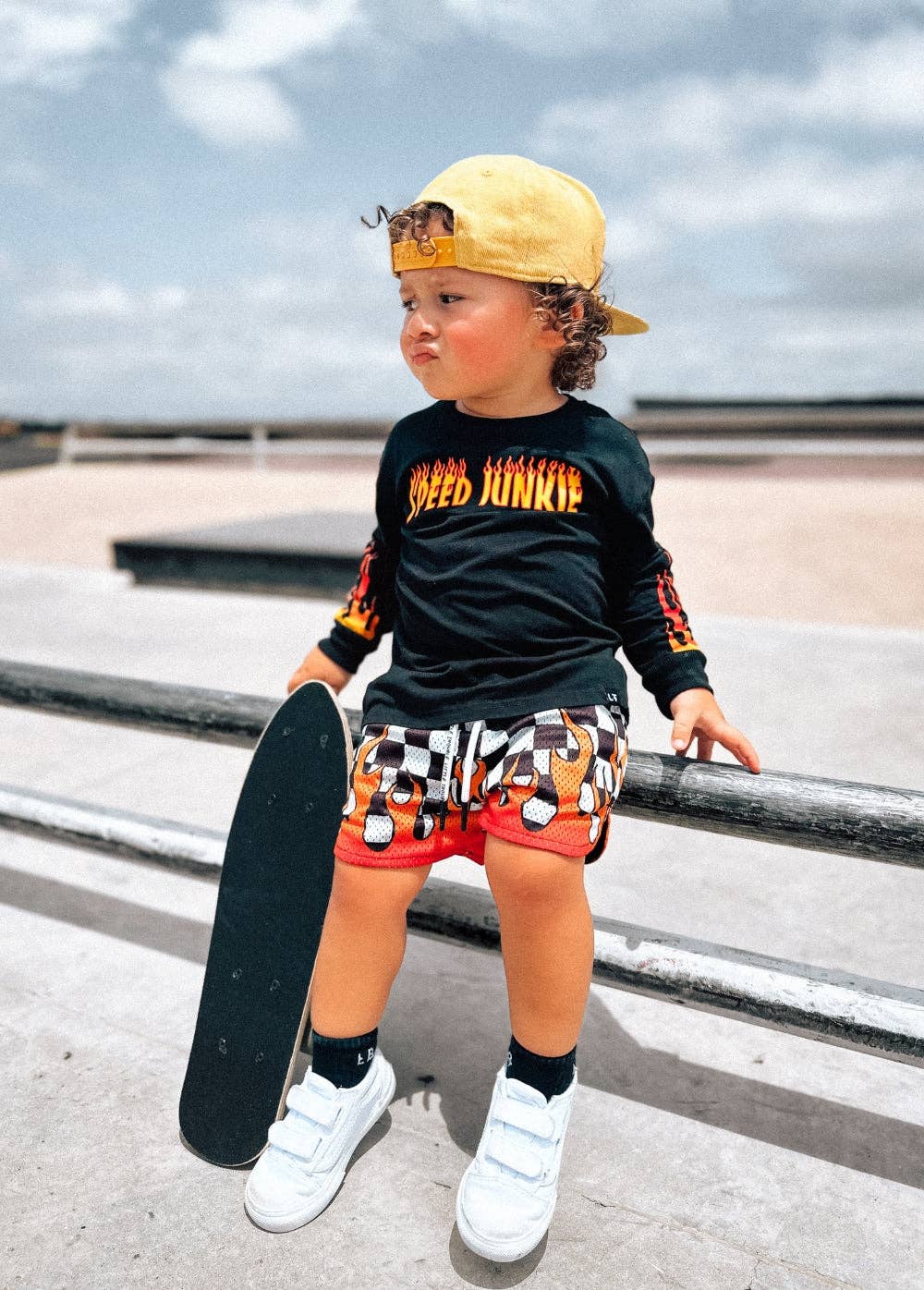 Little Trouble - Heater Mesh Shorts Checkers