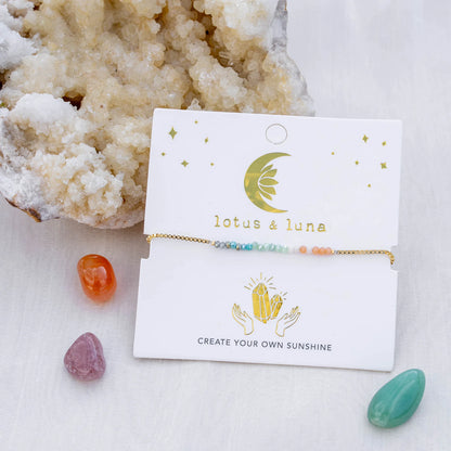 Lotus and Luna Goddess Necklace