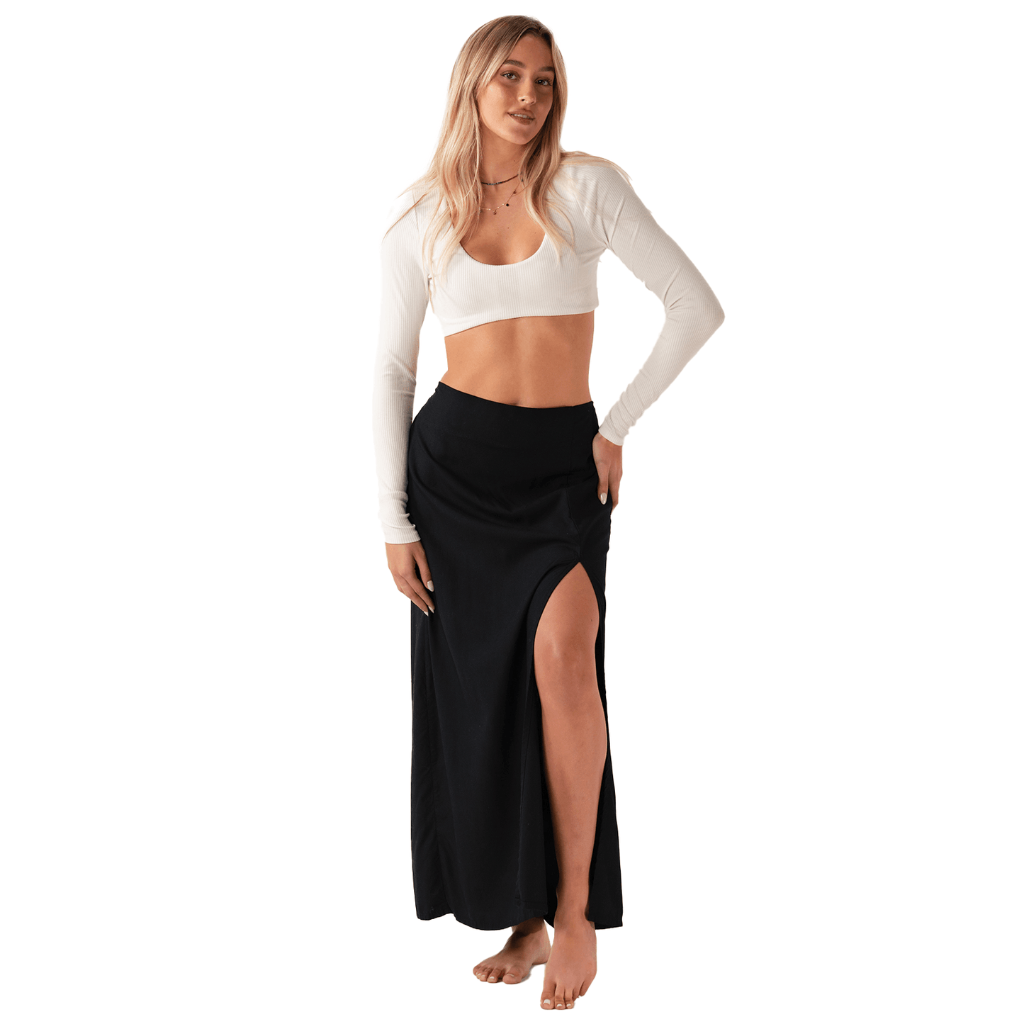 Lotus and Luna - Black Maxi Skirt