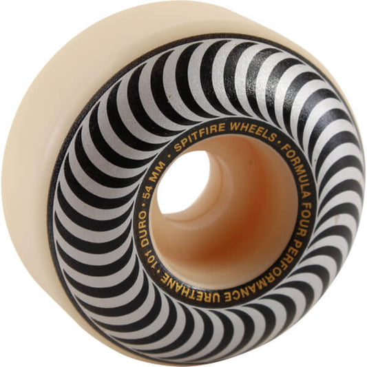 Spitfire Skate Wheels 54mm F4 99a Classic Swirl White/Silver