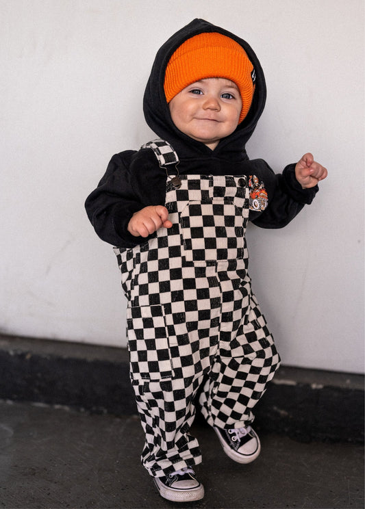 Little Trouble Classic Checker Overalls