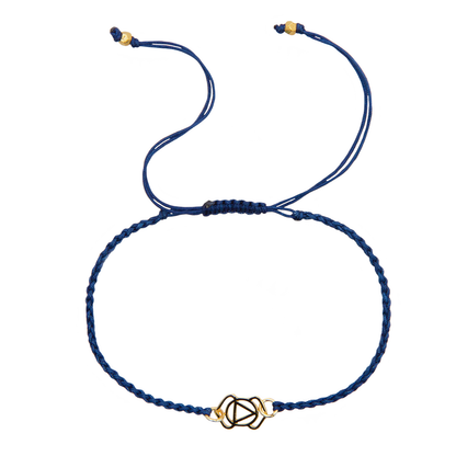 Lotus and Luna - Gold Third Eye Chakra Braided Bracelet