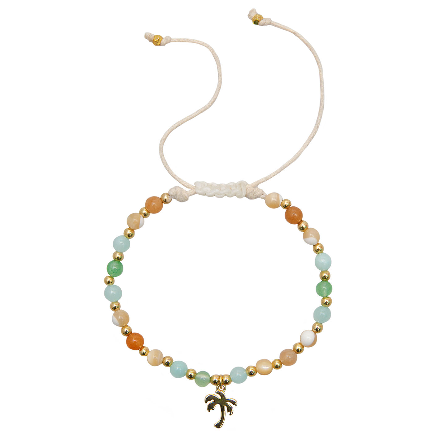 Lotus and Luna - Sun Kissed Caribbean Charm Healing Bracelet