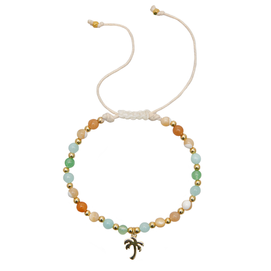 Lotus and Luna - Sun Kissed Caribbean Charm Healing Bracelet