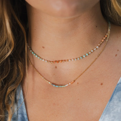 Lotus and Luna Goddess Necklace