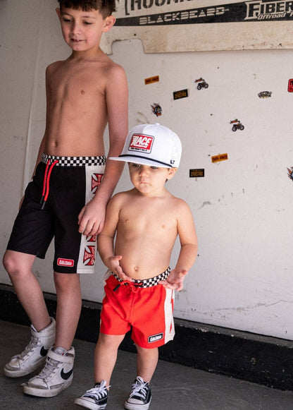 Little Trouble - Electric Boardies Red