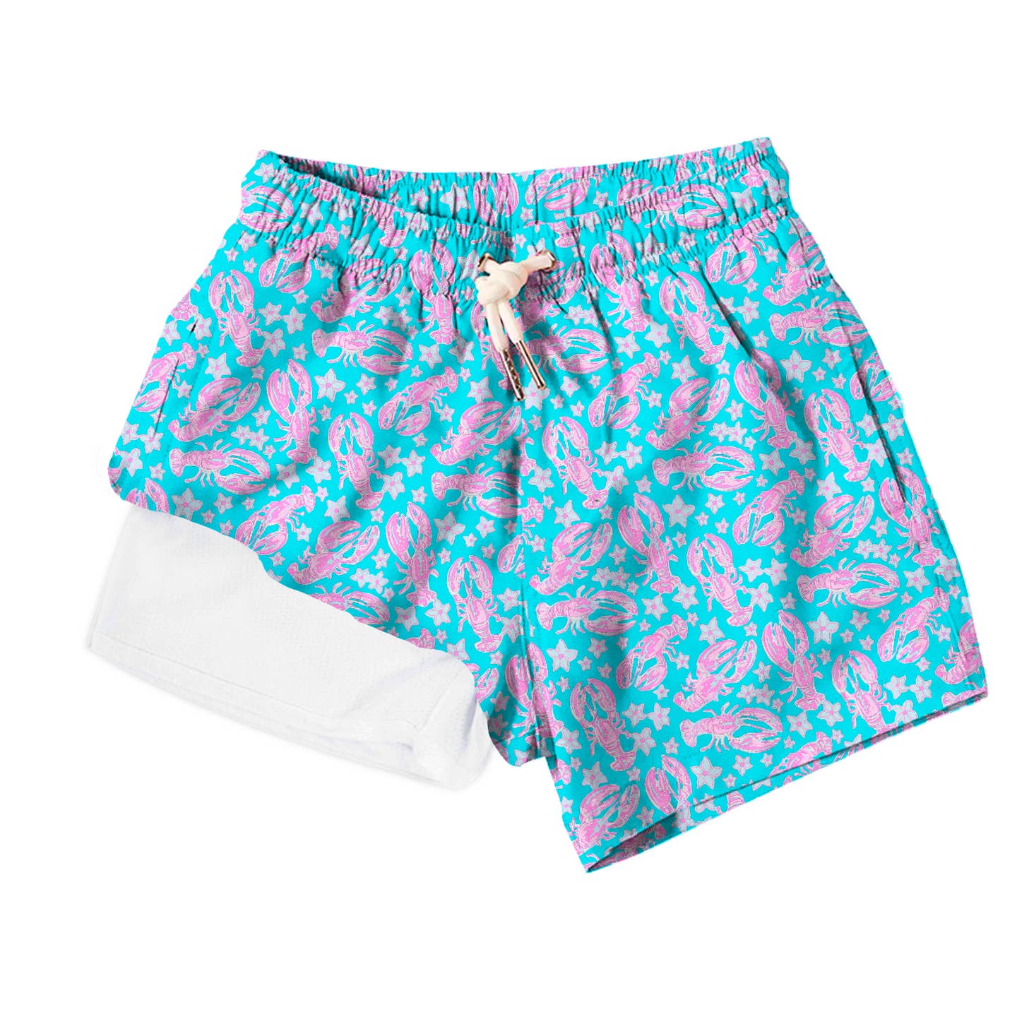 Bermies Light Blue Lobster Boys Shorts