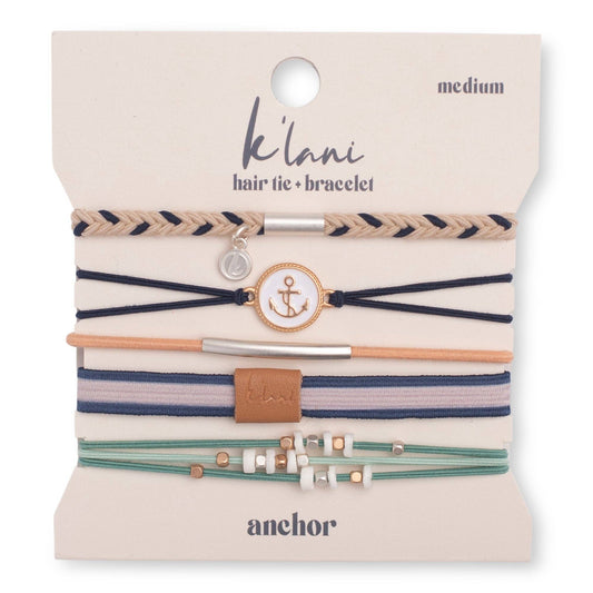 K'Lani hair tie bracelets - Anchor  Hair Tie Bracelets