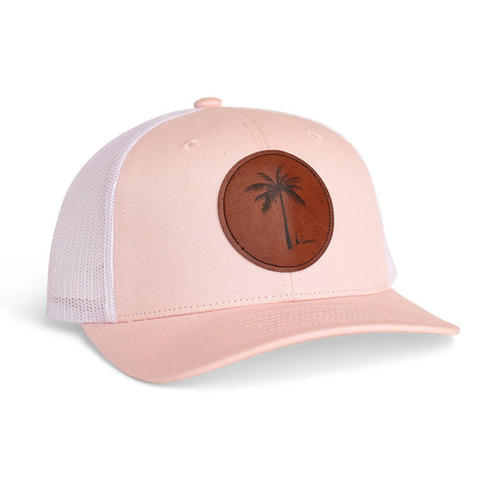 K'Lani Trucker Hat - Pink/White Palm