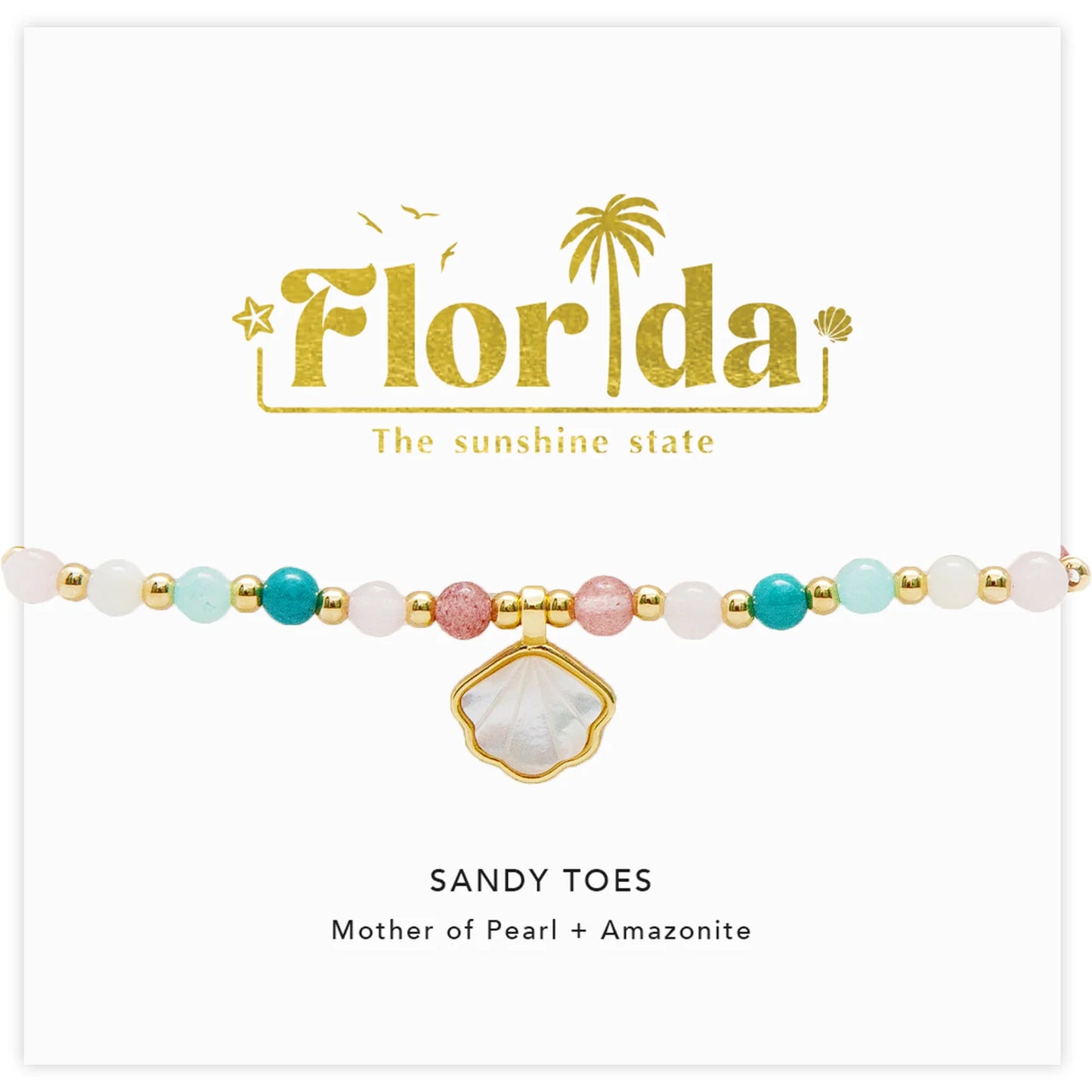 Lotus and Luna - Sandy Toes Florida Charm Bracelet