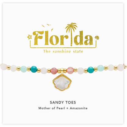 Lotus and Luna - Sandy Toes Florida Charm Bracelet
