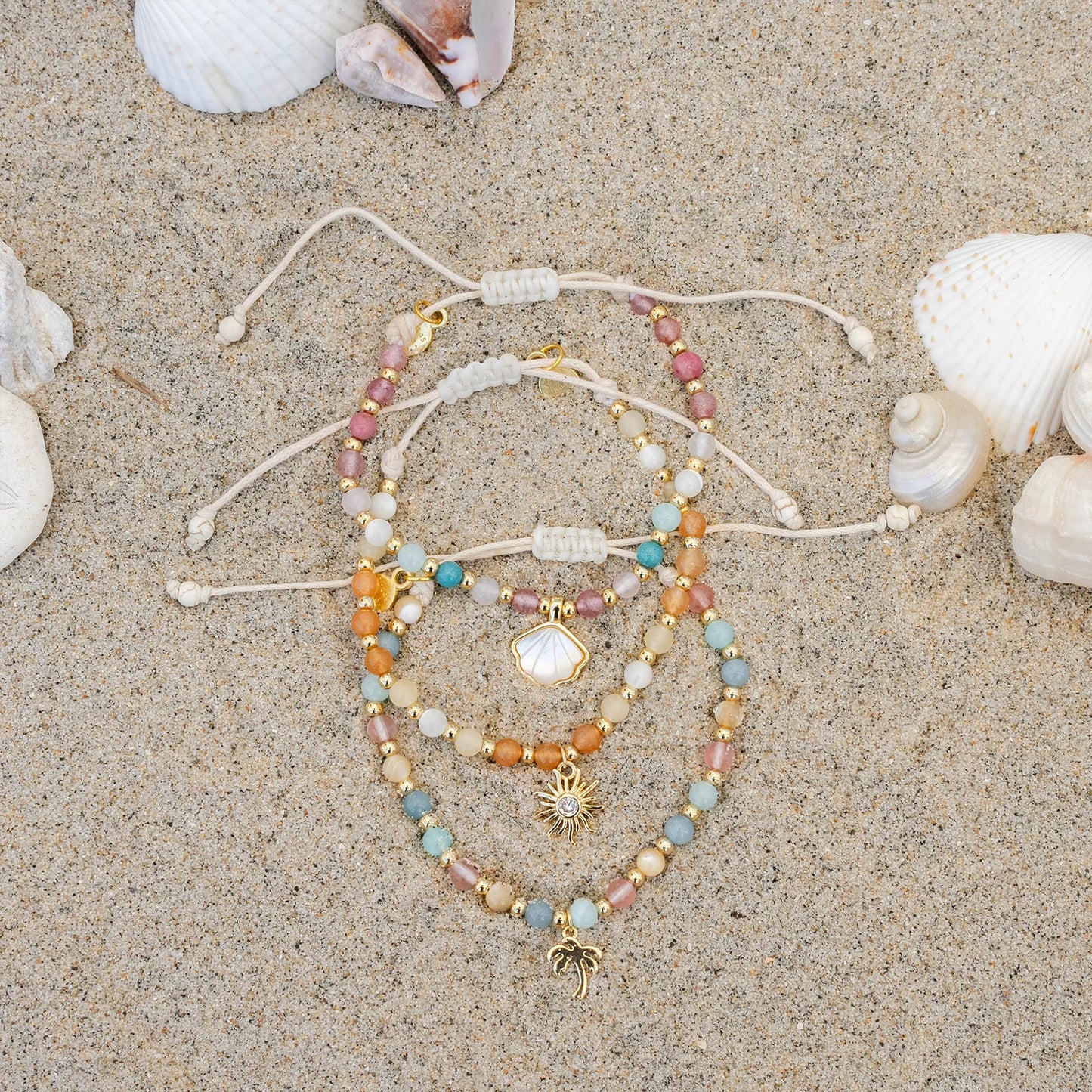 Lotus and Luna - Sandy Toes Florida Charm Bracelet